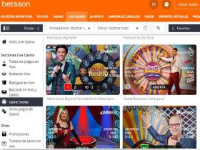 Juegos en vivo en Betsson