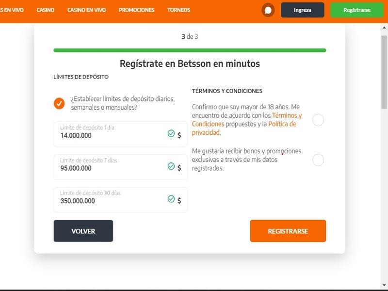  Casino Betsson y su política de Juego Responsable