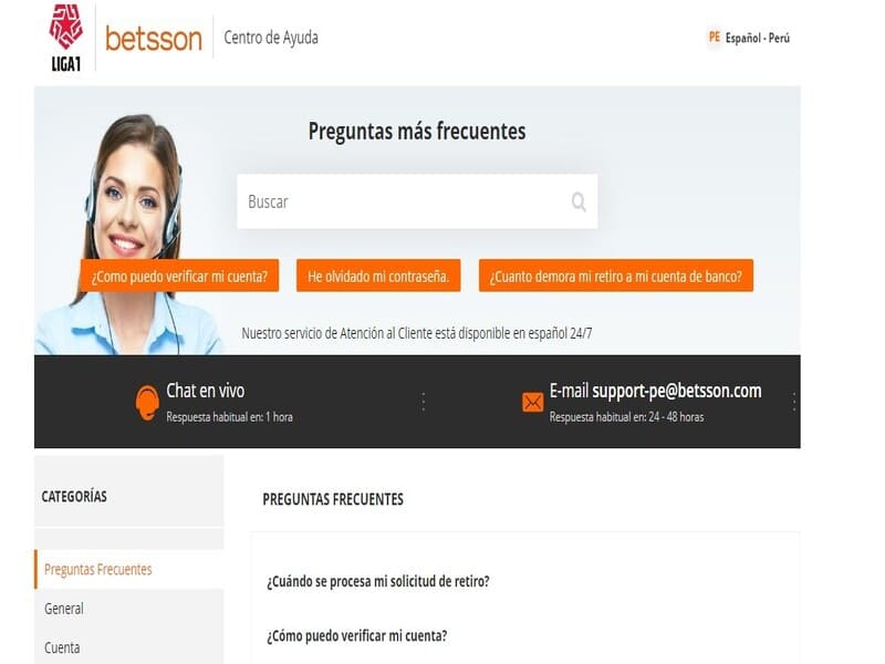 No te quedes con la duda revisa F.A.Q de Betsson