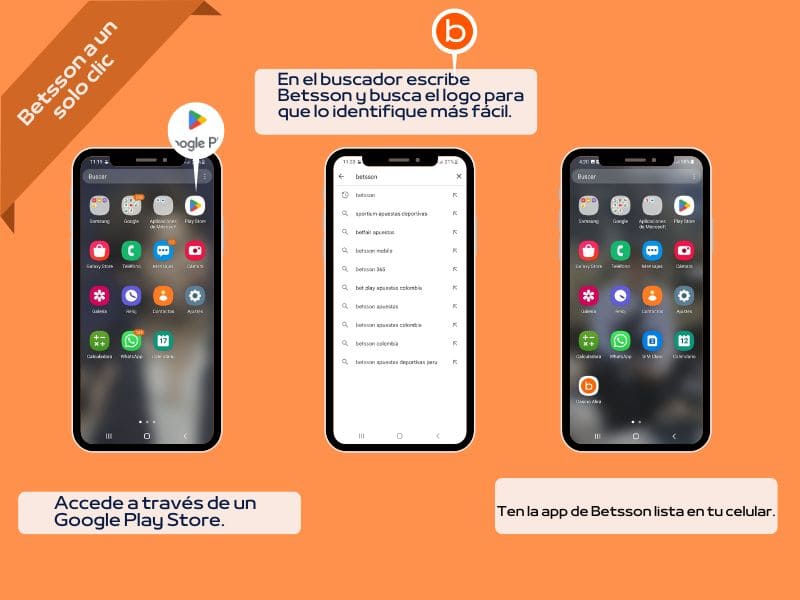 Para descargar Betsson en dispositivo Android