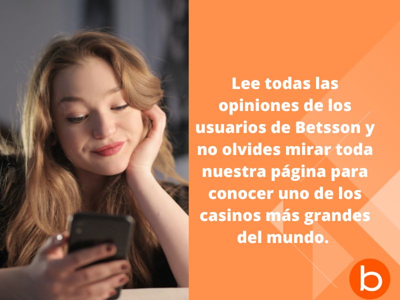 Opiniones de los usuarios sobre  Casino Betsson 