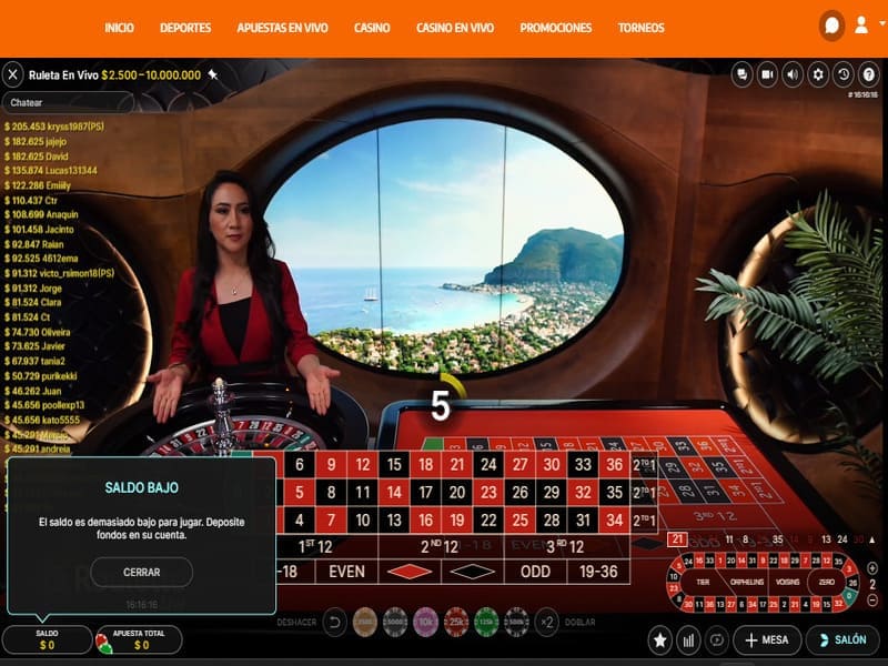 Ruletas en Casino Betsson