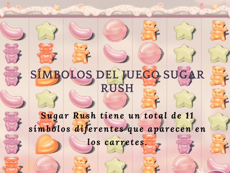 Игровые символы Sugar Rush.